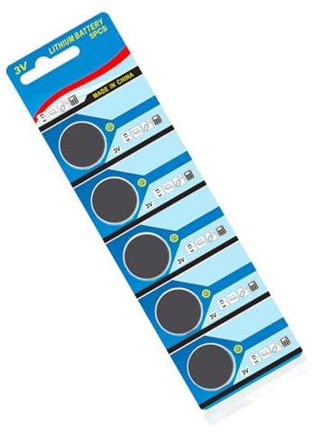 Fazvncv CR1616 Knopfzellenbatterien, 3 V, Lithium-Batterien, Knopfzelle, Ersatz für Uhren, Taschenrechner, Autoschlüssel, Fernbedienung, 5 Stück