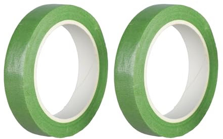 BIGULA Nastro Floreale 2 Pezzi Verde Chiaro Decorazione per Matrimonio 20 m per composizioni Floreali e Artigianato