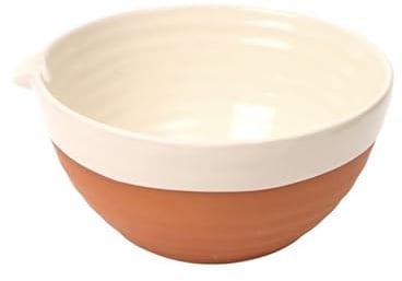 Dexam Porto Terracotta Ribbed Small Mixing Bowl - Stone