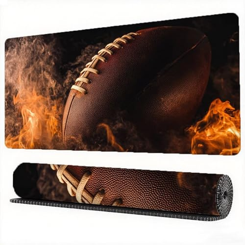 Gaming Mauspad Fußball, Modern Mauspad XXL 700x300 Gaming Mousepad Desk Mat, Schreibtischunterlage Protector Matte mit Anti-Rutsch Basis Schreibtisch Zubehör für Büro, Zuhause, Geschenke, Model561