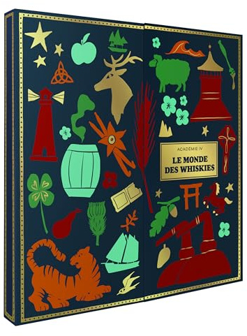 COFFRET WHISKY - Le Monde des Whiskies - Cadeau Noël - Assortiment de 25 whiskies - Coffret 25 x 2cl