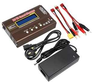 aneegfpv B6V3 80W 6A Battery Charger Lipo/NiMh/Li-ion/Ni-Cd Smart Digital Charger Lipro Balance Charger Dis-charger AC to DC 12V 5A Adapter (B6V3 With UK Adapter)