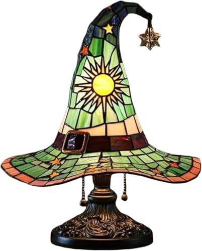 Générique Resin Witch Hat Lights – Mystic Lamp for Decoration, Witch Hat Mood Light