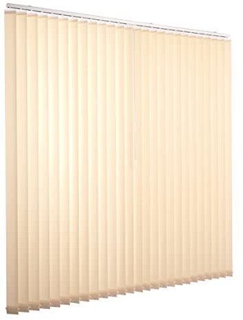 Ventanara® Lamellenvorhang beige Vertikaljalousie 89mm inklusive Montagematerial 250 x 180 cm