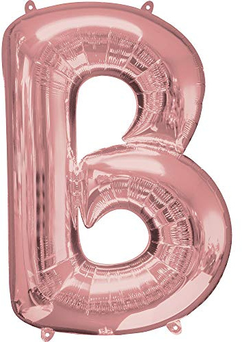 amscan 3656501 Supershape Letter 'B' Rose Gold