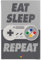 REINDERS Poster, Super Nintendo, Kinderzimmer, Poster, Wanddeko, Room Decor, 150 gr. glänzend Bilderdruckpapier, Silber, 91,5x61cm