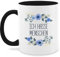 Tasse Tassen 325ml - Statement Sprüche - Ich hasse Menschen - 325 ml - Schwarz - blümchen spruchtasse sarkasmus blumen kaffeetasse tasse+ich+hasse+menschen spruchtassen spruch people haferl freche