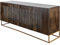 invicta INTERIOR riess-Ambiente.de Massives Sideboard Onyx 180cm Dunkelbraun Mangoholz Edelstein Achat Gold Metallgestell
