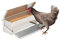 IDMarket - Mangeoire XL pour Poules Distributeur Automatique à pédale en Acier 5 KG
