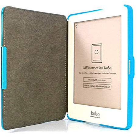 BODYART Custodia magnetica sottile in pelle rigida compatibile con KOBO GLO