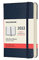 Moleskine 12 Monate Tagesplaner 2022, Tageskalender 2022, fester Einband und elasticher Verschluss, Format Pocket 9 x 14 cm, Farbe Saphirblau, 400 Seiten