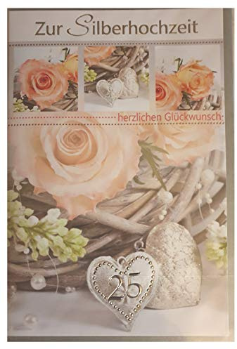 Glückwunschkarte - Silberhochzeit - 25 Jahre