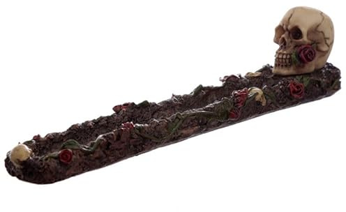 A1SONIC® Porte-encens | Brûleur d'encens | Attrape-cendres | Porte-bâtons | Brûleur d'encens | Brûleur de maïs | Porte-encens en forme de tête de mort