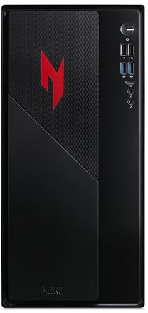 acer Nitro 20 (N20-100) Gaming PC - Intel Core i5-13420H (Bis zu 4,6 GHz), 16 GB DDR4 RAM, 1 TB GB M.2 PCIe (SSD), NVIDIA GeForce RTX 5060 (8 GB GDDR7), Windows 11 Home, Schwarz