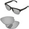 PapaViva Lentes de repuesto para Oakley Frogskins Lite OO9374, Plata cromada, polarizada, Talla única