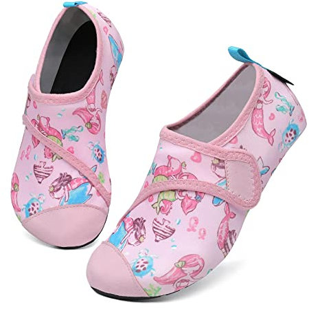 SAGUARO Calcetines Piscina Niña Surf Aqua Escarpines Niño Secado Rápido Antideslizante Zapatillas Deportivas Acuáticas Rosapink 20/21 EU