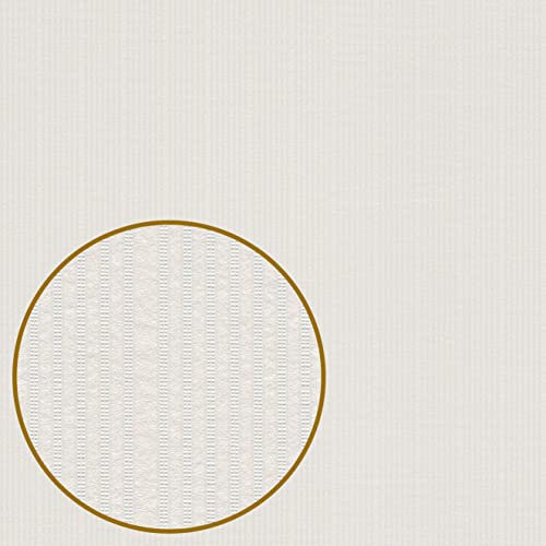 TADESSI Tapete Überstreichbar Vliestapete Weiß Streifentapete Längsstreifen 1 Karton 12 Rollen TA-01-03949