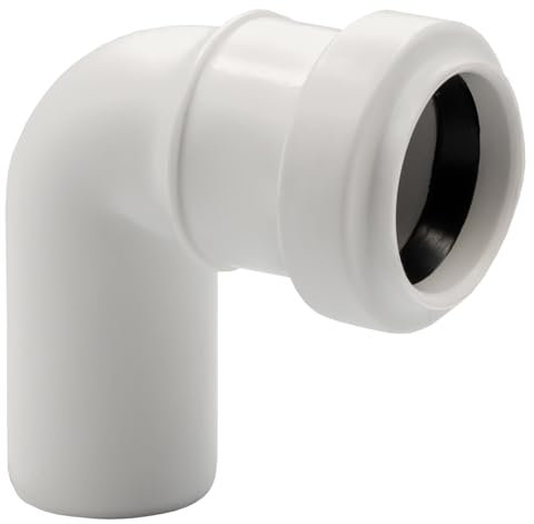 HT-Bogen DN 40 90° weiß | 90-Grad HT-Bogen | Polypropylen-Rohr DN40, chemikalienbeständig