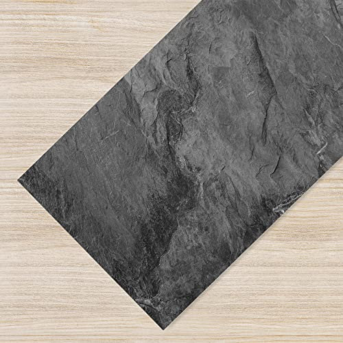 IlGruppone Tappeto Cucina Antiscivolo Made in Italy Passatoia Antimacchia Multiuso Corridoio Soggiorno Lavabile in Lavatrice - 50x100 - Ardesia