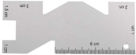 Calibro di Misurazione in Metallo da 1 Pezzo, Accessorio per Utensili da Cucito per Righello per Trapuntatura Regle Couture Somometre