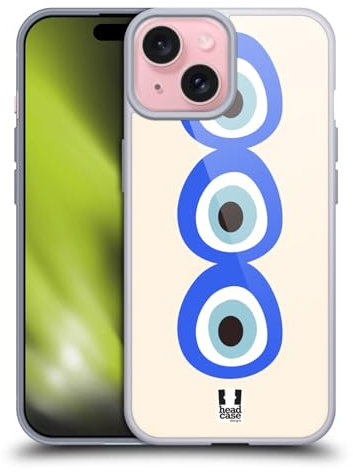 Head Case Designs Pila Mal de Ojo Caso Funda de Gel Suave Compatible con Apple iPhone 15