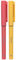 schreibwerk Tintenroller - 2er Set - Tintenschreiber für Rechts- und Linkshänder - Linienstärke 0,5 mm dünn - Rot, Gelb