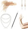 CHRI 7 STK 20er jahre kostüm damen Accessoires, gatsby accessoires damen, 1920er Accessoires Damen, great gatsby accessoires damen, Karneval Kostüm Damen Accessoires