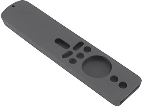 Silikon-Schutzhülle Xiaomi TV Stick 4K, rutschfeste Fernbedienungshülle mit Trageband (Grau)