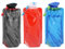 LEMONSTONE Faltbare Trinkflasche, 3 Stück 700ML Wiederverwendbare Trinkflasche Faltbar, BPA-Freie Wasserflasche mit Clip, Trinkflaschen Faltbar für Wandern, Abenteuer, Reisen, Schwarz+Blau+Rot