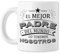 BAOBAB REGALOS Padres (Taza para Papá El Mejor Padre del Mundo Lo tenemos nosotros | Regalo Emotivo y Duradero - Original para regalar, Especial DÍA DEL PADRE - Divertida- Cerámica blanca)
