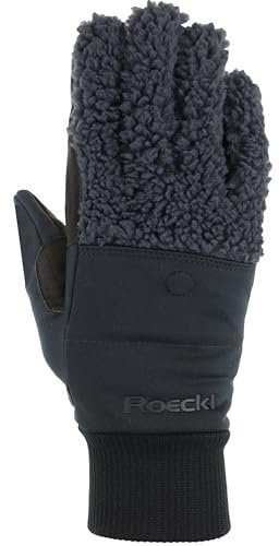 Roeckl Sports Reithandschuh NEUBERG, Outdoor Winter Handschuh, Anthrazit 6.5