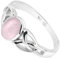 Bague fabr.européenne style français. Argent rhodié Quartz rose naturelle - modèle 2628-QR, taille 54