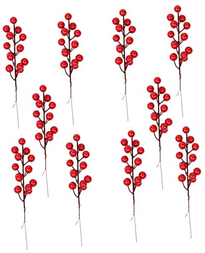 IMIKEYA Künstlicher Obstbaum Der -Zweig-simulations-roten Beere 14 Für Inneneinrichtungen