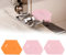 3 Stück Magnetic Seam Guide Magnetische Nahtführung Silikon-Magnetführung mit Skala Nahtführung Nähmaschine Magnetischer Nahtführer Allgemeines Nähzubehör und Zubehör (Rosa-Orange)