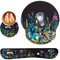 Ensemble de Tapis de Souris 3 en 1, Tapis de Souris Ergonomique + Repose Poignet Clavier + sous - Verres, Mouse Pad Mousse à Mémoire pour Jeux Bureau Etude Maison