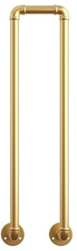 Geländer Treppengeländer Treppe Im Freien Umgestaltet Wachplatz, Hohlbaluster -Kolumne für Dachboden/ Eingangs-/ Veranda/ Restaurant, U-förmige Seite mit Montierten Dekoratoren Dekor(Gold,95cm/37.4in/