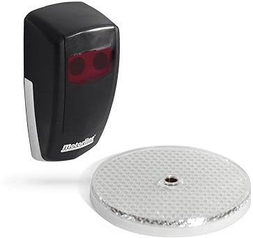 MOTORLINE MFE Fotocélula Exterior Reflectante Universal Apta para Cualquier Tipo de Puerta de Garaje, Compatible Solo con Productos Motorline