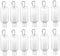 NIYANGLE 12pcs Refillable Travel Bottles with Carabiner Clip Empty Plastic Containers for Shampoo Lotion and Liquid Toiletries Business Trips and Outdoor Activities