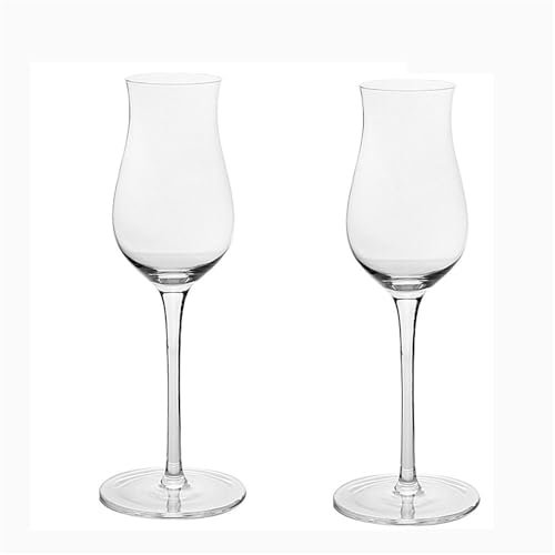 FAJNUZI2024 Coupes Champagne Verres à champagne Tulip, lot de 2 flûtes à champagne en verre à pied haut, d'une capacité de 4,73 oz, for enterrements de vie de garçon Flûtes à champagne