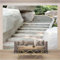 Papier Peint Panoramique Escaliers En Pierre 350x256 cm 3D Papier Peint Intissé Paysage Photo Trompe l'oeil Poster Geant Mural Salon Chambre Enfant Chambre Décoration Murale a-1765