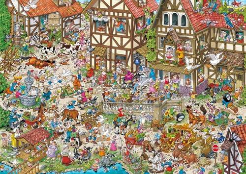 Ravensburger Ray’s Comic Series Time Travel No.2 – Middle Ages | 1000 Piece Jigsaw Puzzle for Adults & Teens | Funny Cartoon Comic Puzzle by Ray Nicholson