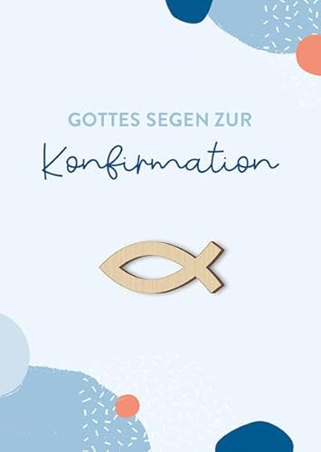 Gottes Segen zur Konfirmation: Faltkarte mit Holzapplikation