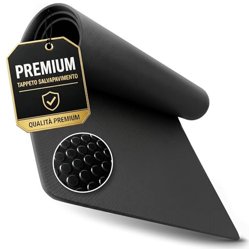 Floordirekt Bodenschutzmatte Fitnessgerät Laufband Matte 8mm Dicke - rutschfest stoßdämpfend - Fitness Unterlegmatte für Crosstrainer - Gymnastikmatte, Fitnessmatte