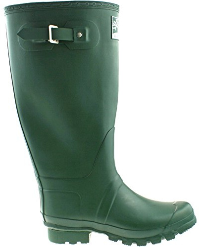 Woodland Mens Ladies Wide Wellingtons Green W260 Size UK 3-15