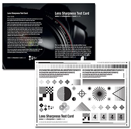 Camera Lens Sharpness Test Card: Camera calibration