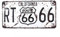 15,2 x 30,5 cm, Vintage-Design, Metall-Blechschild für Zuhause, Bad und Bar, Wanddekoration, Auto-Kennzeichen, Souvenir (California Route 66)