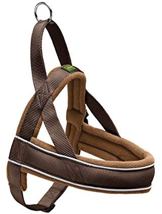 HUNTER RACING Norwegergeschirr, S, 42-53 Cm, Braun/cognac