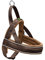 HUNTER RACING Norwegergeschirr, S, 42-53 Cm, Braun/cognac