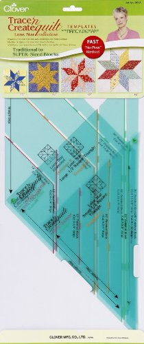 Clover MID(H106,4,10) Quilt-Schablonen Lone Star Collection Trace-n-Create