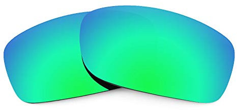 Revant Verres de Rechange Compatibles avec Oakley Fives Squared, Polarisés, Vert émeraude MirrorShield